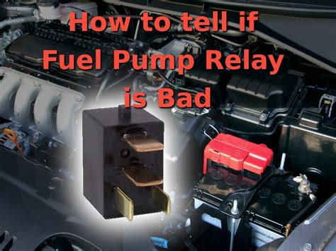 How do I know if my fuel pump relay is bad?