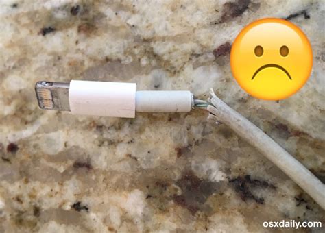 How do I know if my iPhone cable is broken?