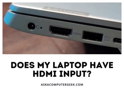 How do I know if my laptop is HDMI input?