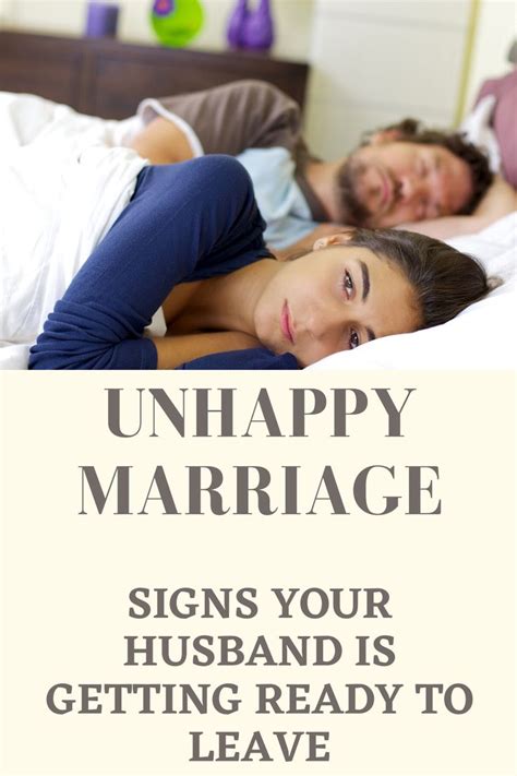 How do I know my husband is unhappy?