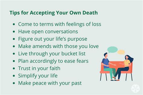 How do I learn to accept death?