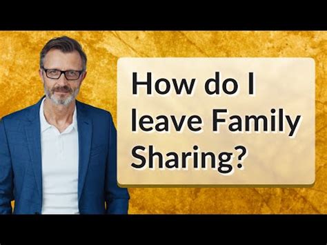 How do I leave Family Sharing?