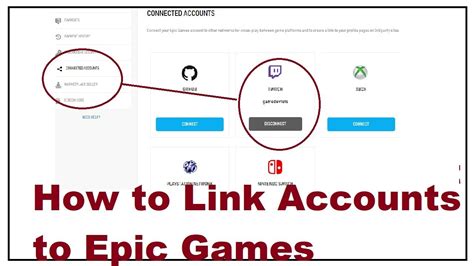 How do I link another Epic Games account?