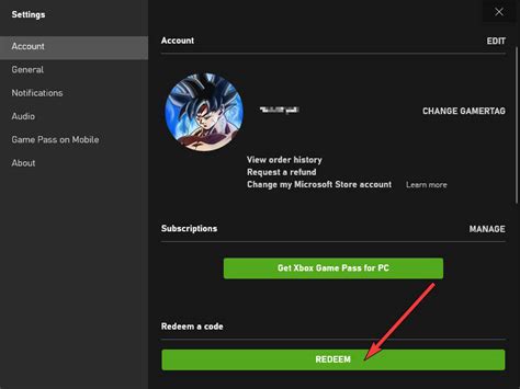 How do I link my Xbox Game Pass to another account?