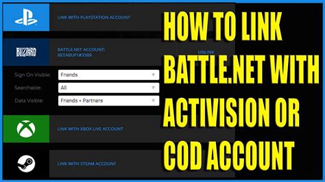 How do I link my cod account to another account?