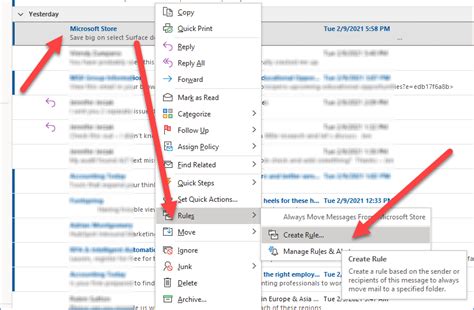 How do I link two Microsoft emails?