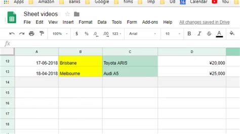 How do I link two cells in Google Sheets?