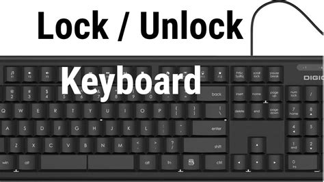 How do I lock and unlock my keyboard?