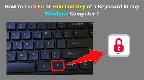 How do I lock and unlock the Fn key Windows 10 BIOS?