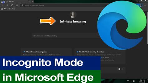 How do I lock incognito mode in edge?