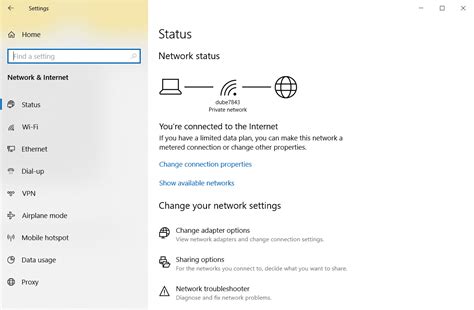 How do I lock my Network settings in Windows 10?