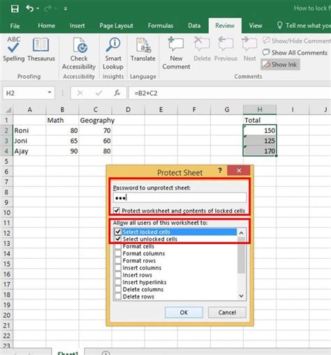 How do I lock text in Excel formula?