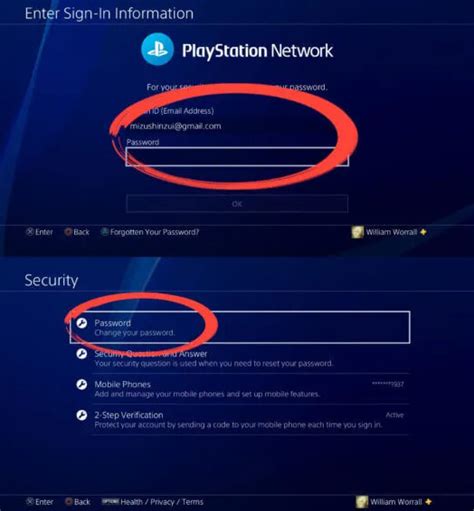 How do I log someone out of my Playstation account?