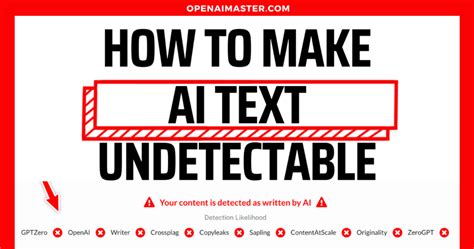 How do I make AI generated text undetectable for free?