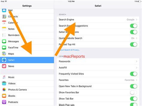 How do I make Safari my default browser on iPad?