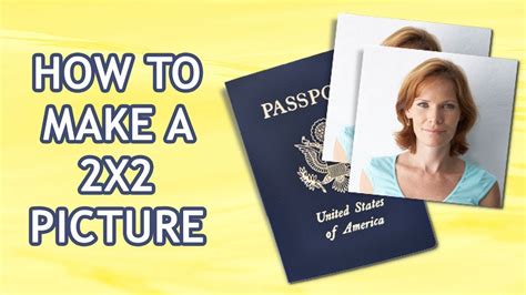 How do I make a 2x2 photo for my passport?
