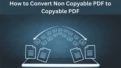 How do I make a PDF non editable and non copyable?