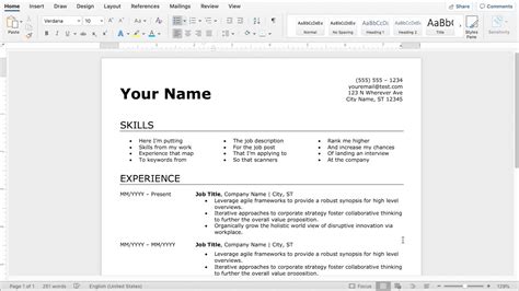 How do I make a resume without Microsoft?