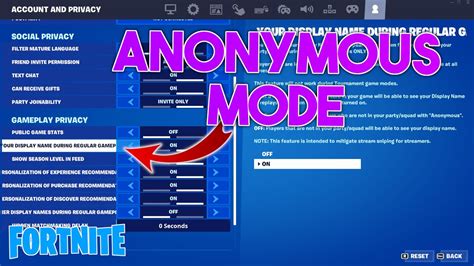 How do I make anonymous mode?
