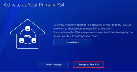 How do I make my PS4 primary without another PS4?