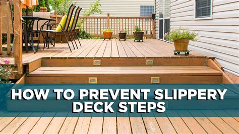 How do I make my deck less slippery?