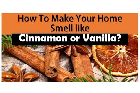 How do I make my house smell like vanilla?