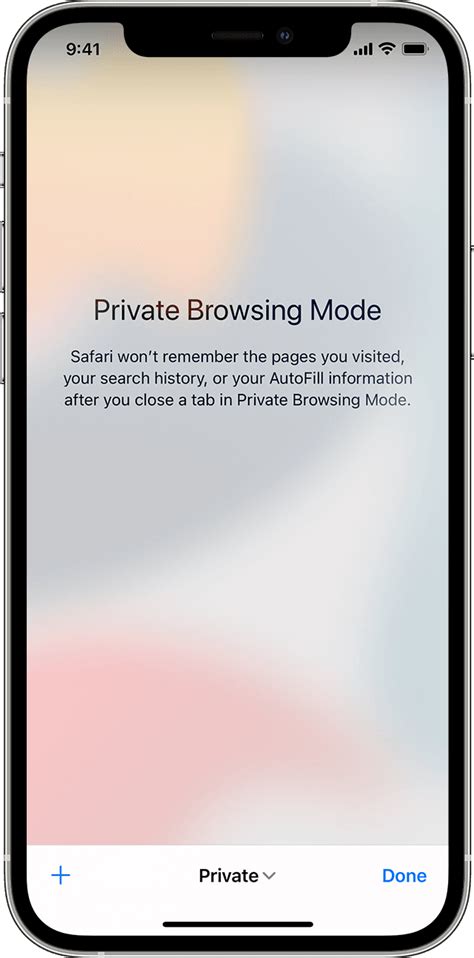 How do I make my iPhone browse private?