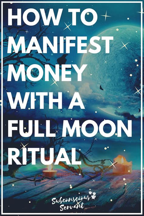 How do I manifest on a full moon?