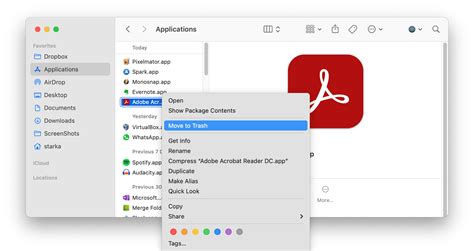 How do I manually Uninstall Adobe Acrobat on Mac?