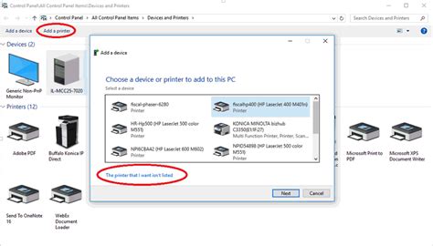 How do I manually add a printer to an IP address?