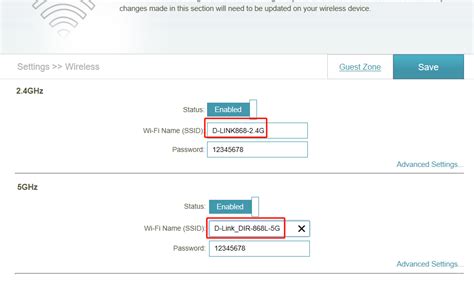 How do I manually change from 2.4 GHz to 5GHz?