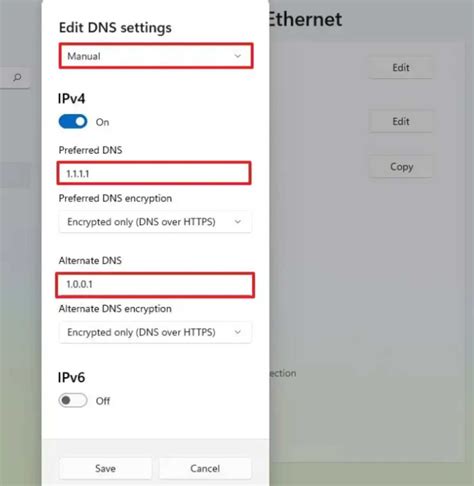 How do I manually change my DNS?