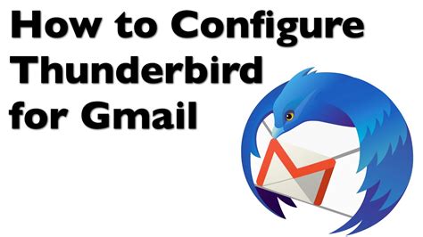 How do I manually configure Thunderbird for Gmail?