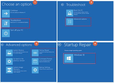 How do I manually repair Windows startup?