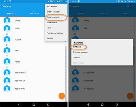 How do I manually transfer contacts from Android?