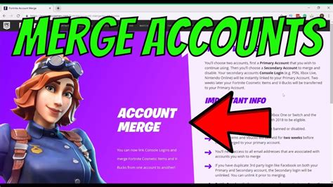 How do I merge Fortnite skins to another account?