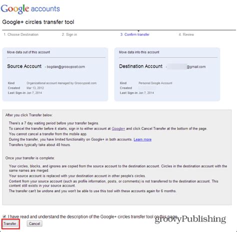 How do I merge Google Accounts?