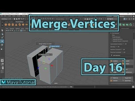 How do I merge duplicate vertices in Maya?