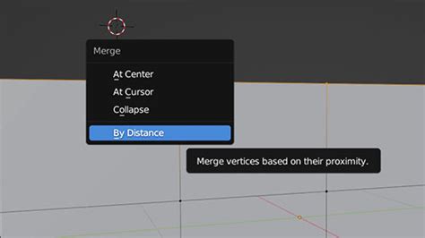 How do I merge near edges in Blender?