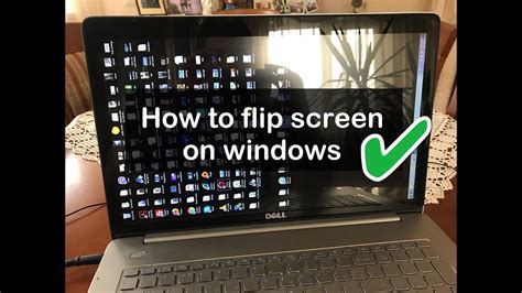 How do I mirror flip my laptop screen?