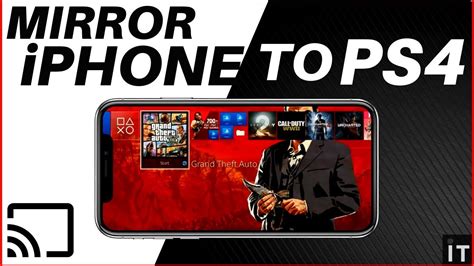 How do I mirror my Iphone to my PS4?