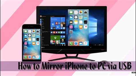 How do I mirror my iPhone to my computer via USB?