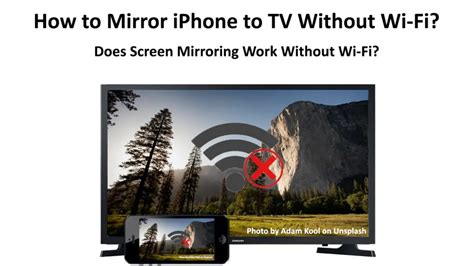 How do I mirror my iPhone without Wi-Fi?