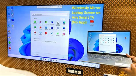 How do I mirror my laptop to my smart TV wirelessly?