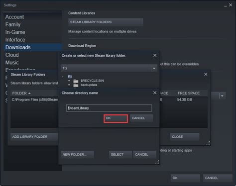 How do I move Steam games to another drive not found?
