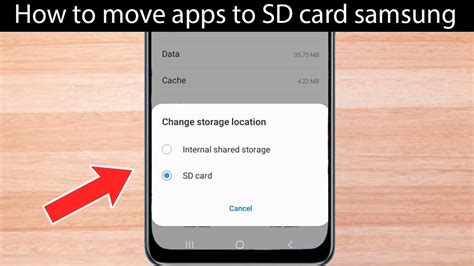 How do I move photos from internal Storage to SD card on Samsung?