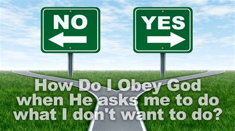 How do I obey God?