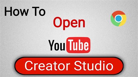 How do I open YouTube studio in Chrome?