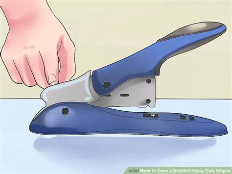 How do I open a Bostitch stapler?