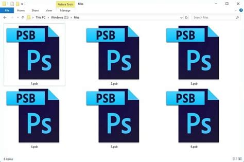 How do I open a PSB file on my phone?